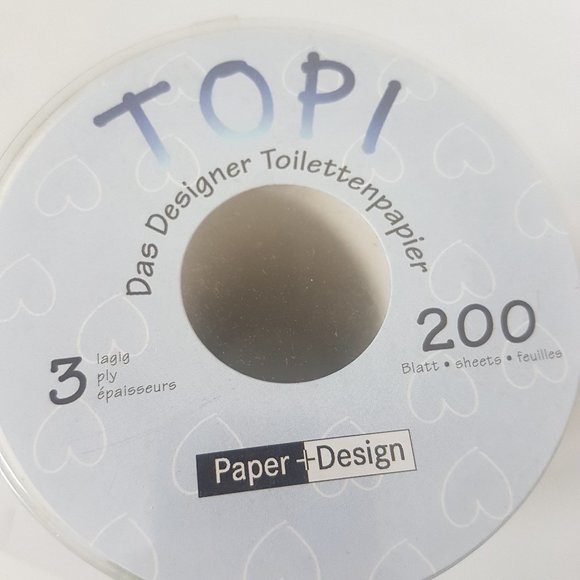 NEW TOPI Designer Rolls of Toilet Paper Themed Sheets Made in Germany - Picture 3 of 13